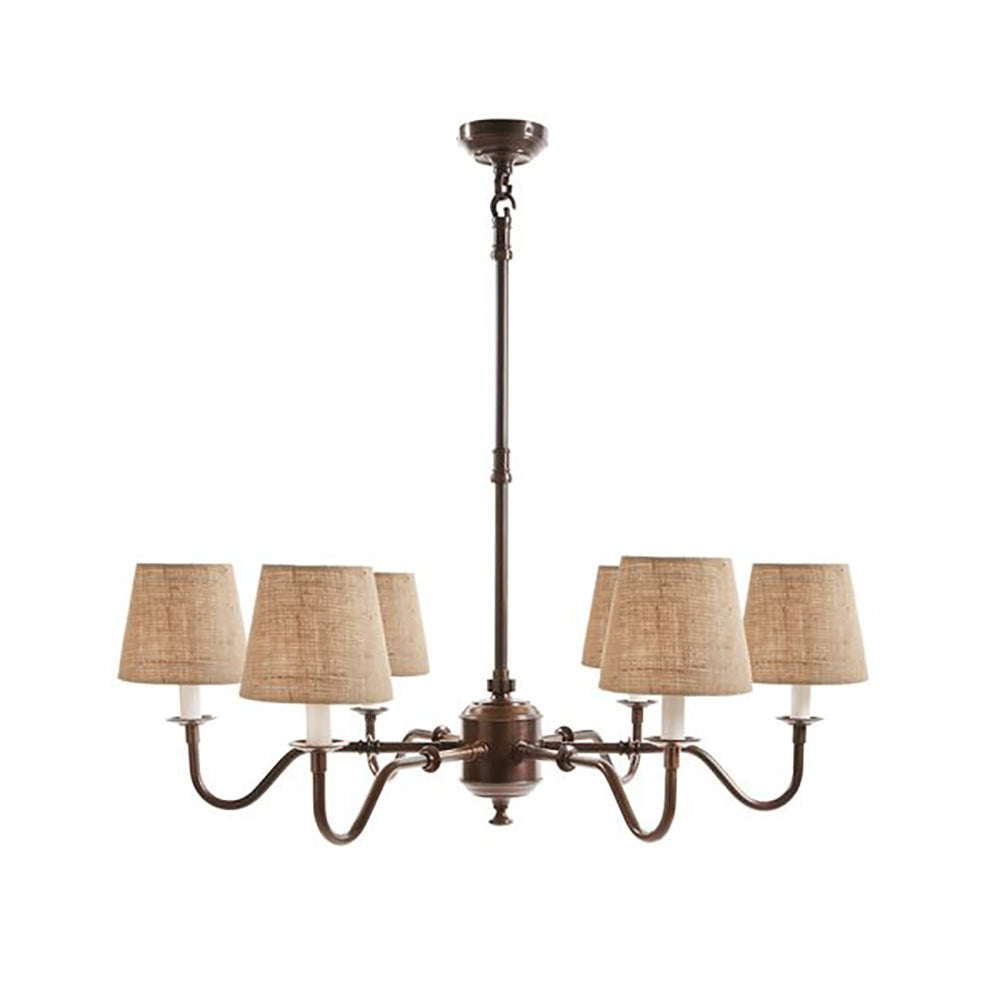 Buy Chandeliers Australia Prescot 6 Light Chandelier Base Dark Bronze - ELPIM50727COP