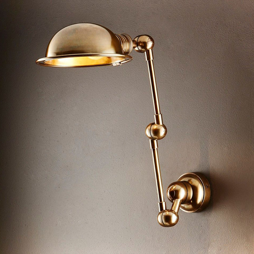 Lincoln Swing Arm Sconce Brass - ELPIM59857AB