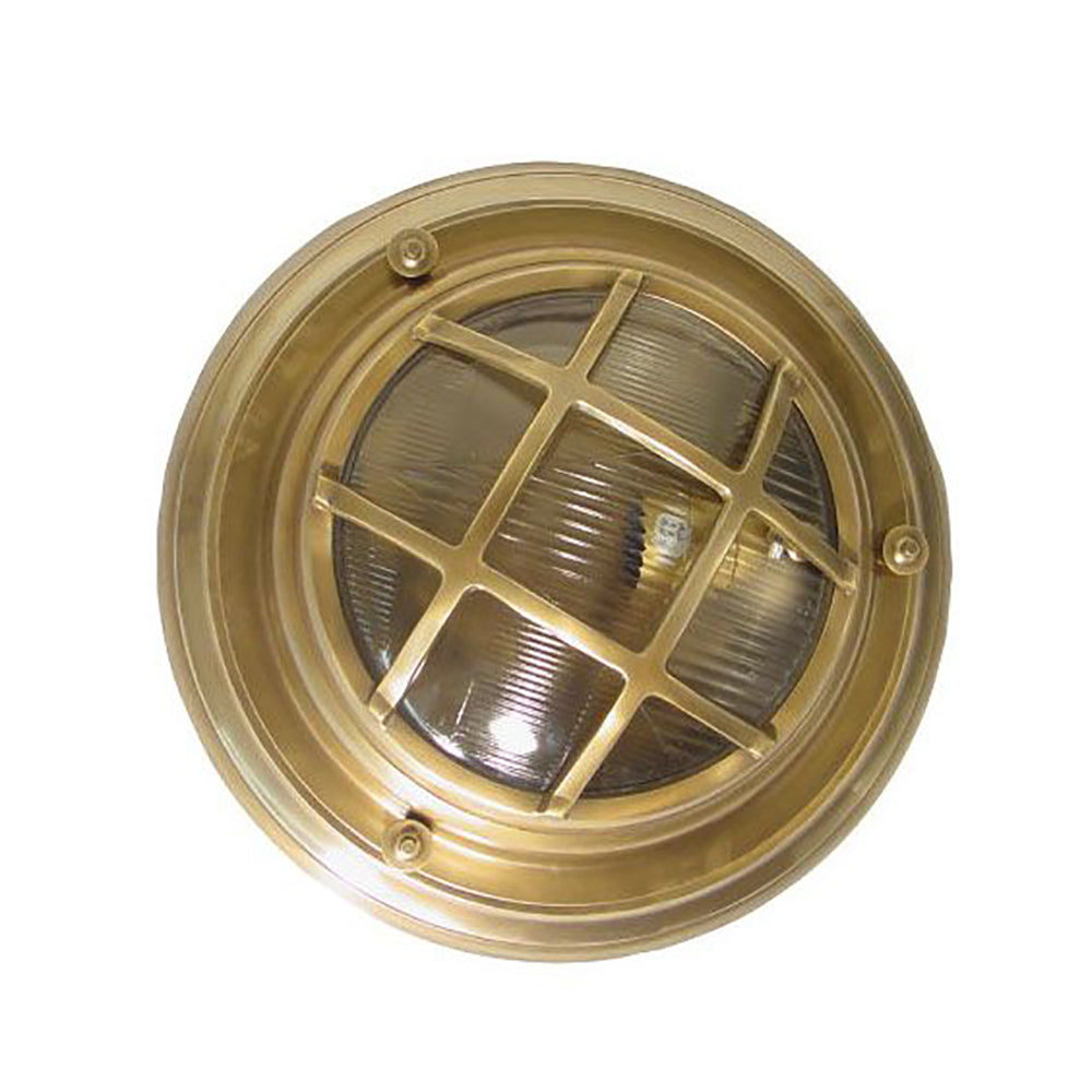 Jervis Outdoor Porthole Wall Light Brass - ELPIM59986AB