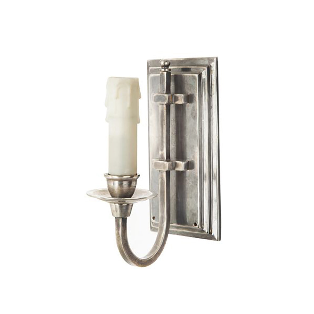 Buy Wall Sconce Australia East Borne 1 Light Sconce Base Antique Silver - ELPIM901AS