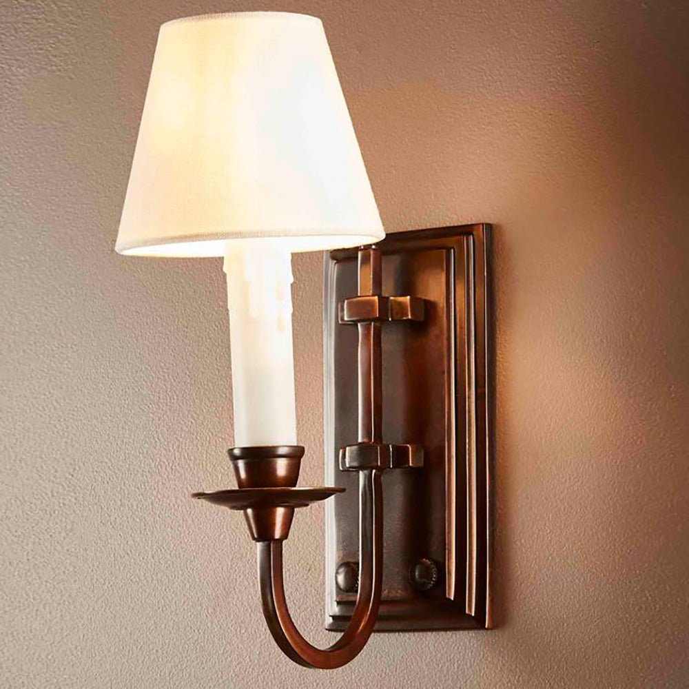 Buy Wall Sconce Australia East Borne 1 Light Sconce Base Bronze - ELPIM901FLBR
