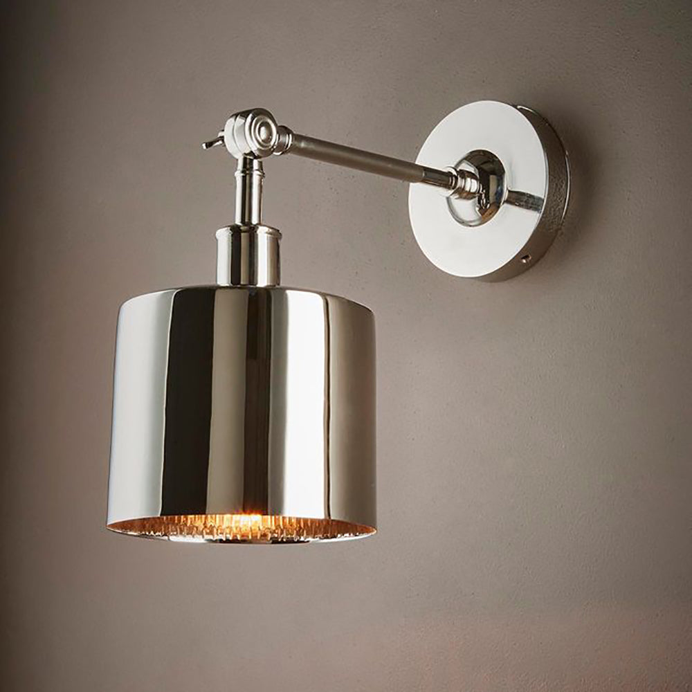 Buy Wall Sconce Australia Portofino Wall Lamp Shiny Nickel - ELPRTFWL15SN