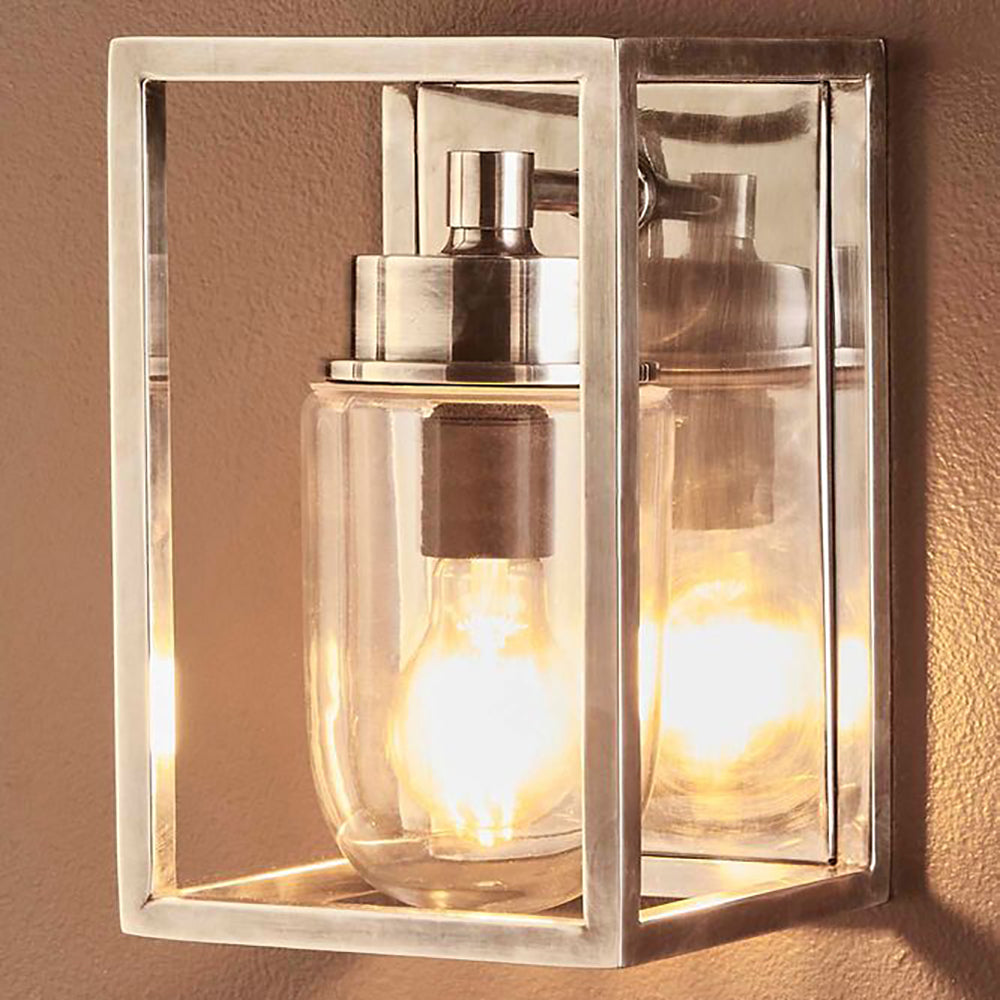 Buy Exterior Wall Lights Australia Wellington Outdoor Wall Lamp Silver - ELPIM51831AS