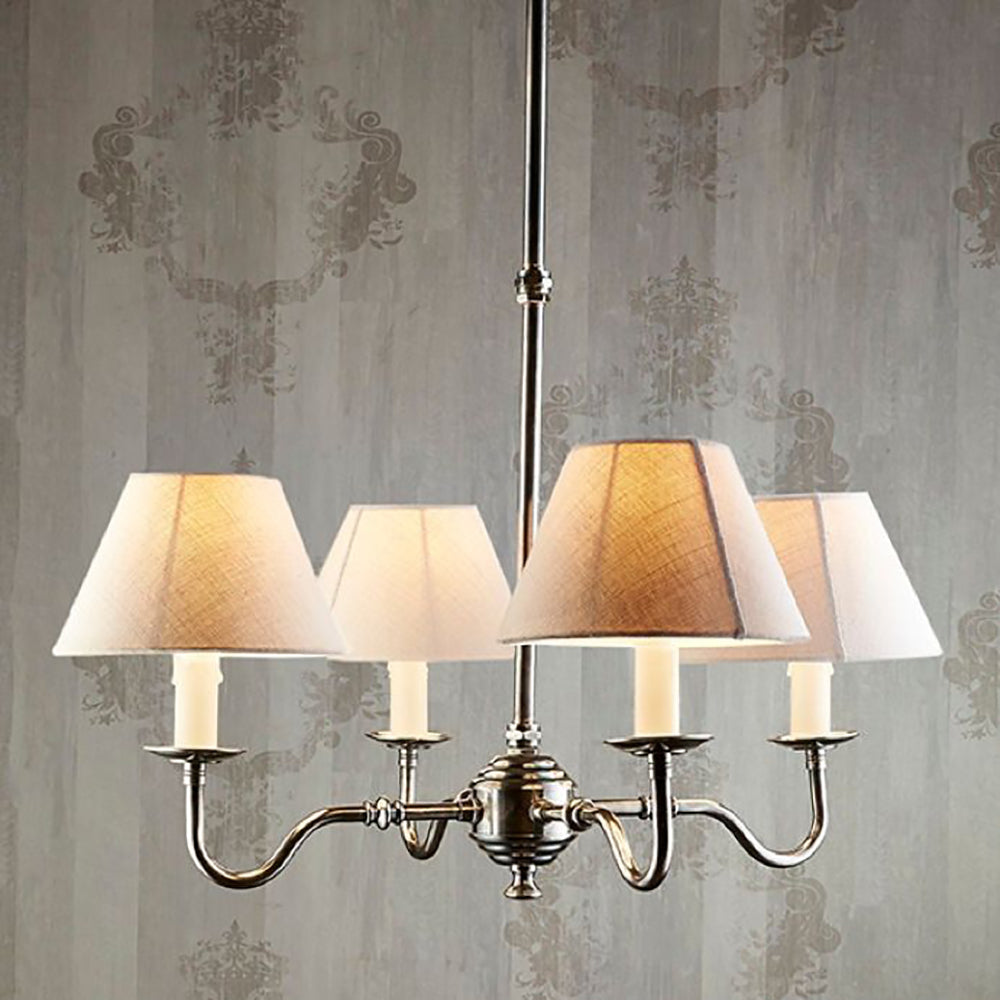 Buy Chandeliers Australia Milton 4 Light Chandelier Base Silver - ELPIM51117AS