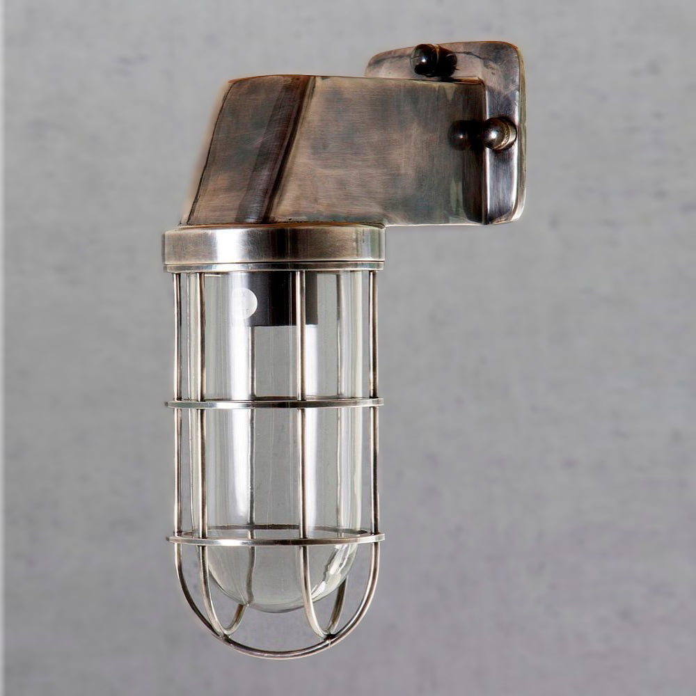 Buy Exterior Wall Lights Australia Royal London Outdoor Wall Light Antique Silver - ELPIM50401AS
