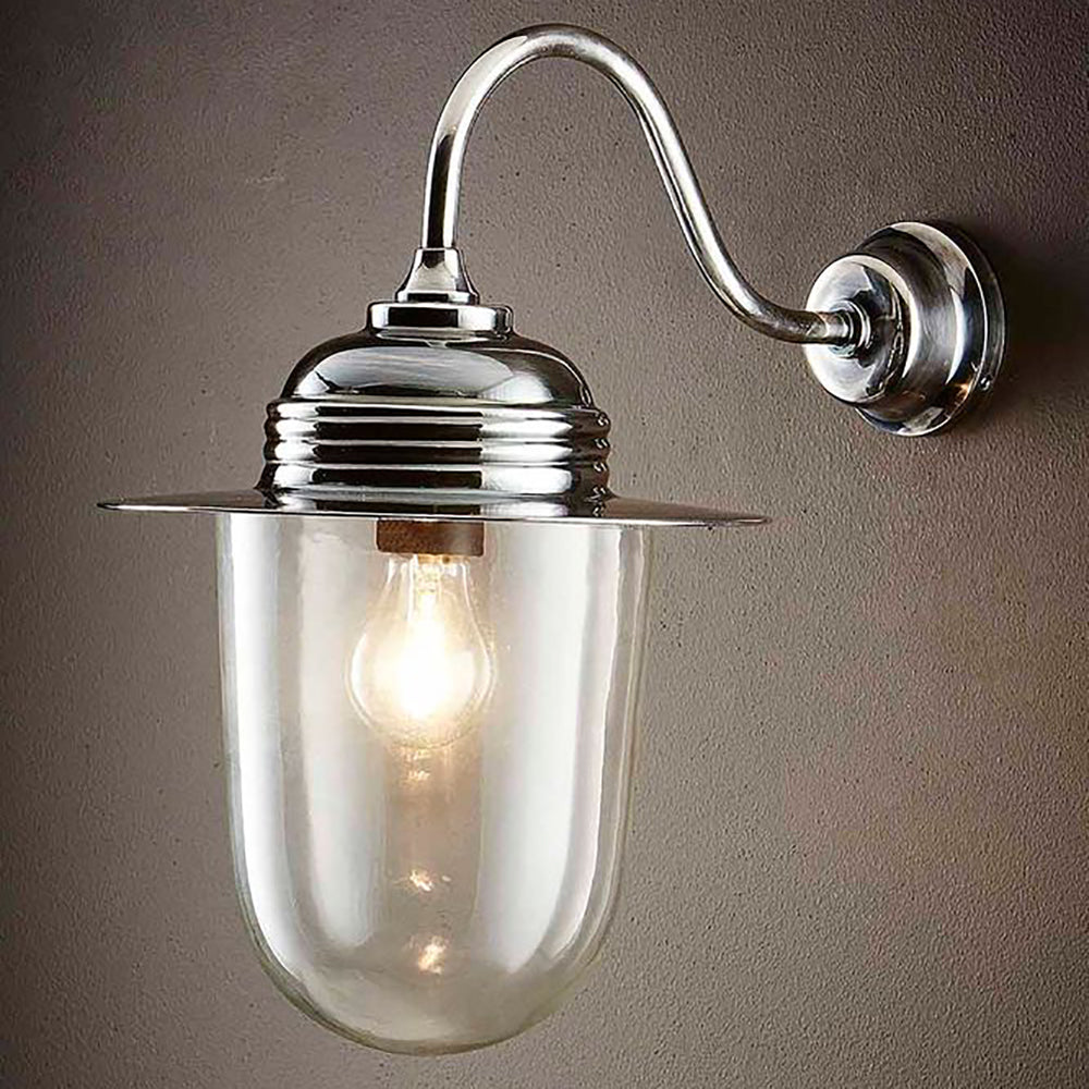 Buy Exterior Wall Lights Australia Stanmore Outdoor Wall Lamp Antique Silver - ELPIM51240AS