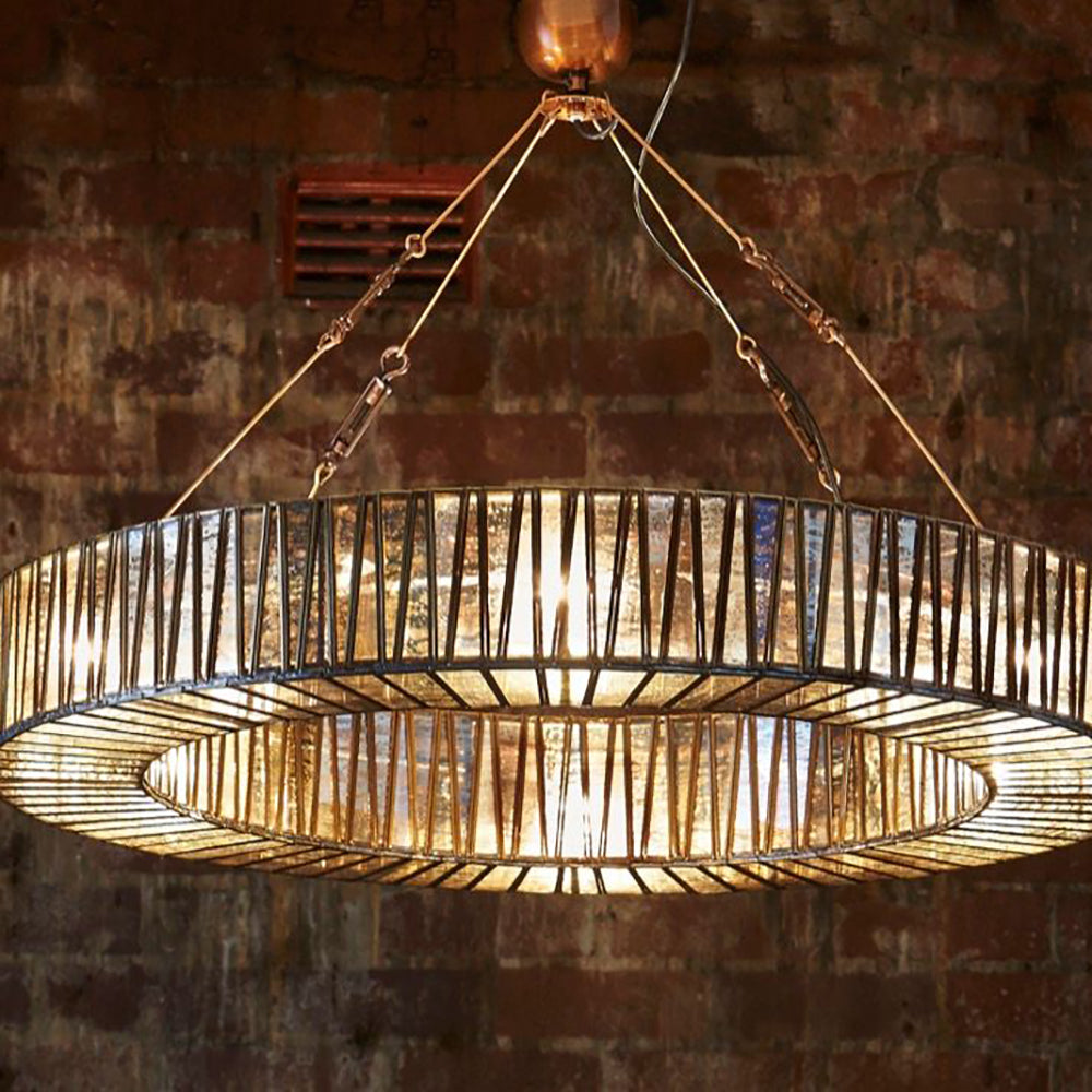 Buy Pendant Lights Australia Chelton Glass 6 Light Pendant - ELJE15309