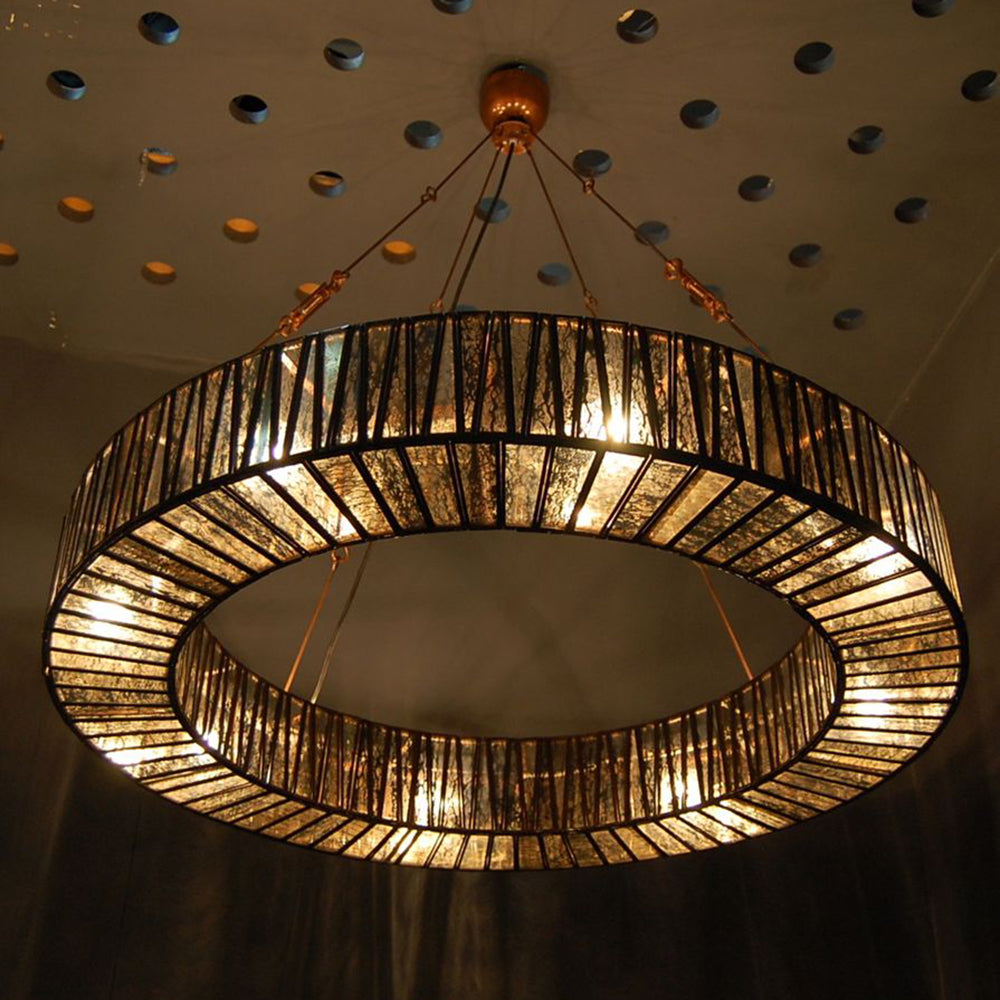 Buy Pendant Lights Australia Chelton Glass 6 Light Pendant - ELJE15309