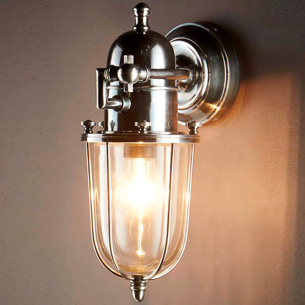Buy Exterior Wall Lights Australia Chapel Outdoor Outdoor Wall Lamp Silver - ELPIM51548AS