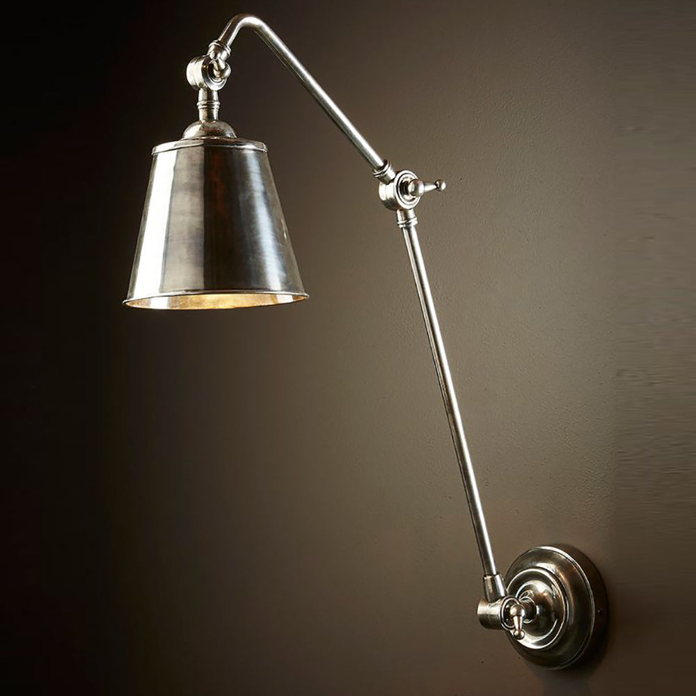 Buy Swing Arm Wall Lights Australia Cromwell Wall Lamp Antique Silver - ELPIM51341AS