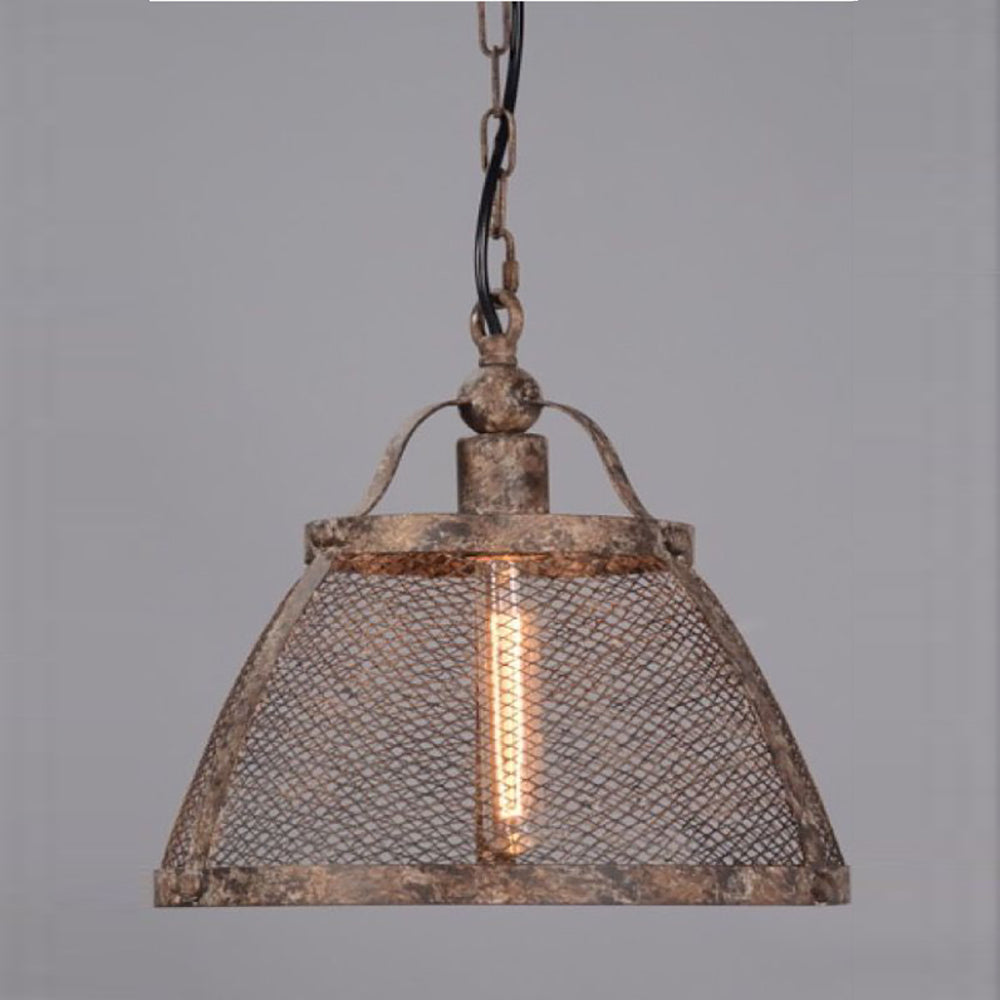 Buy Pendant Lights Australia Lorenzo Large 1 Light Pendant Rustic - ELZR6344M