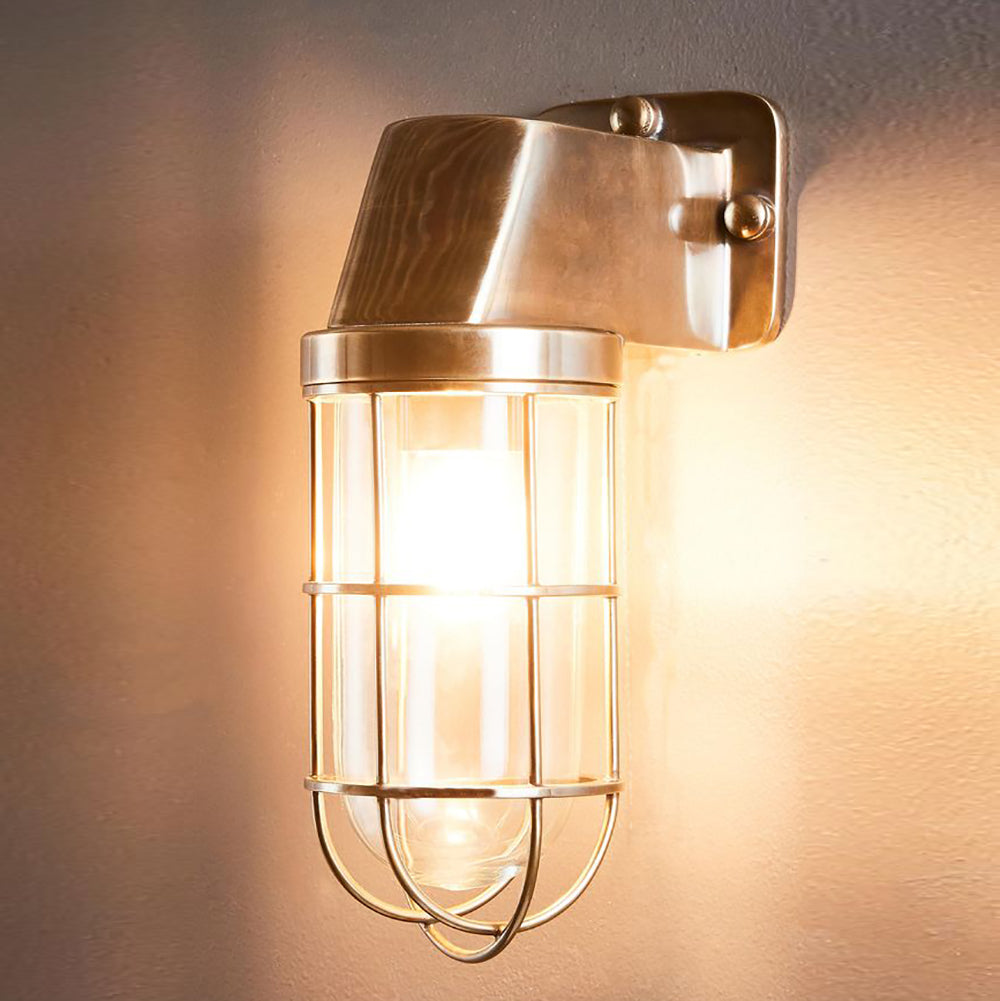 Buy Exterior Wall Lights Australia Royal London Outdoor Wall Light Antique Brass - ELPIM50401AB