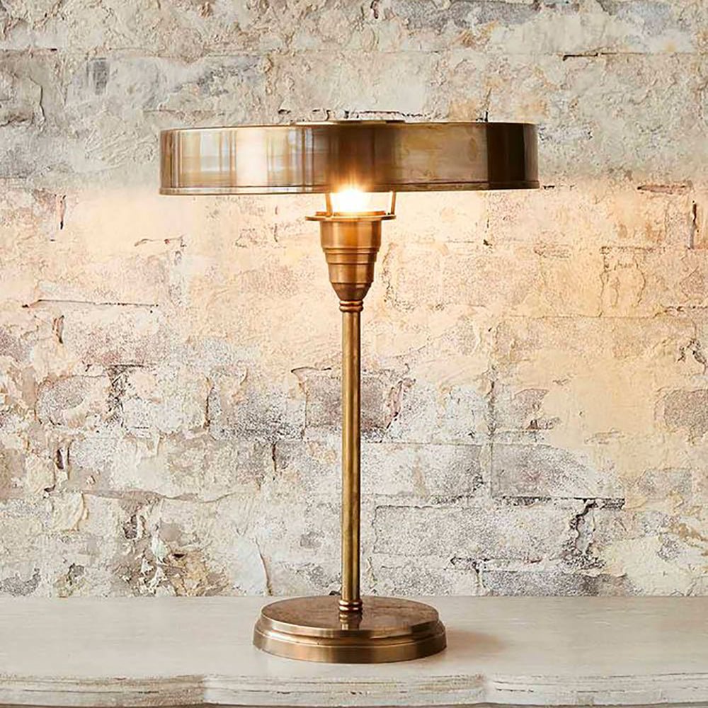 Buy Table Lamps Australia Bankstown Large Art Deco Table Lamp Antique Brass - ELPIM51990AB
