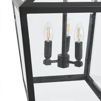 Melrose Pendant 3 Lights Black Iron / Glass - ELHK2128