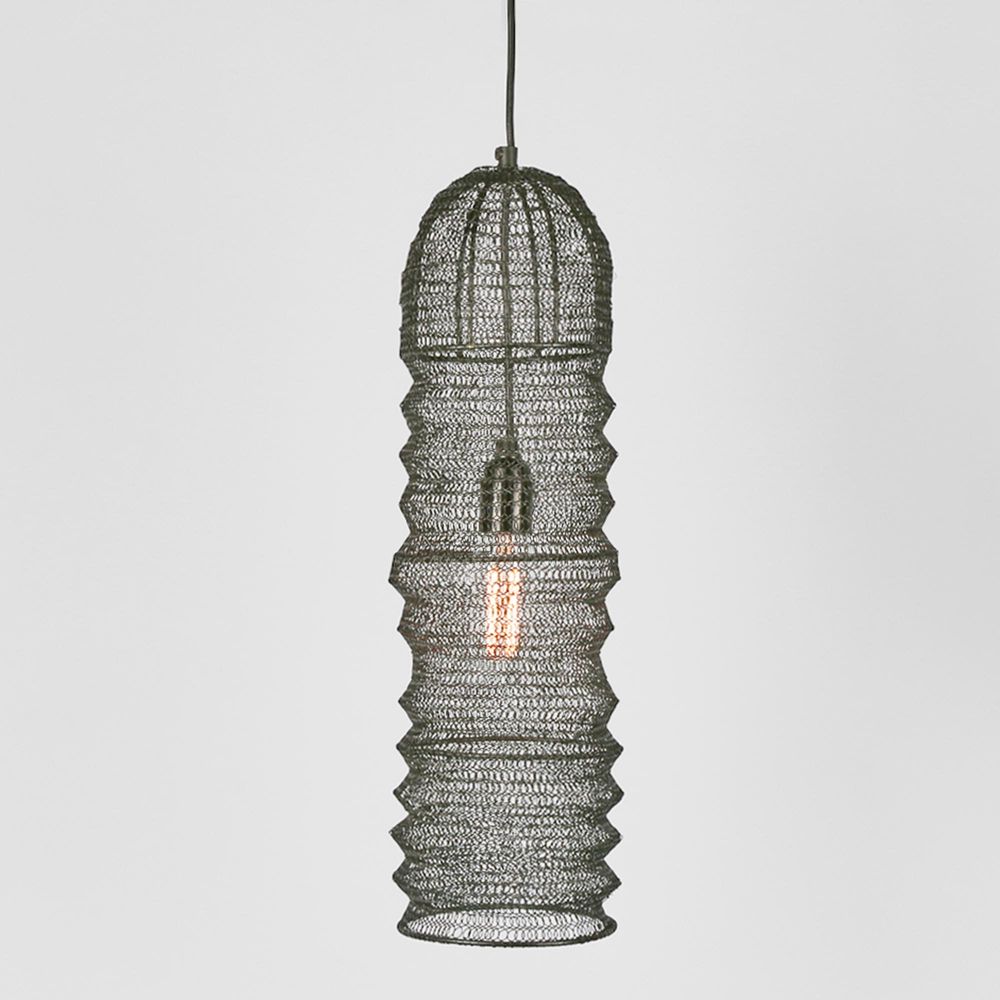 Monash Wire Mesh Ceiling Pendant Black - ELMA16486
