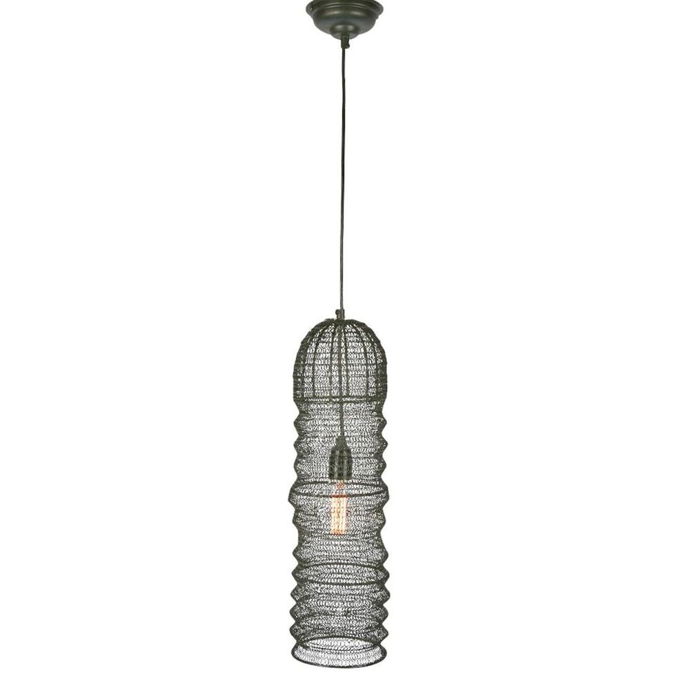 Monash Wire Mesh Ceiling Pendant Black - ELMA16486