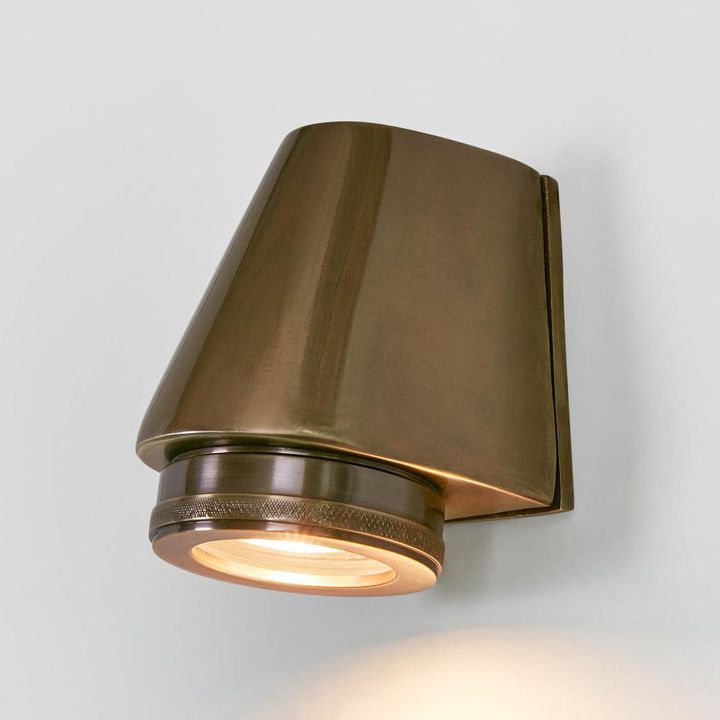 Seaman Outdoor Wall Lamp Antique Brass - ELPIM50655AB