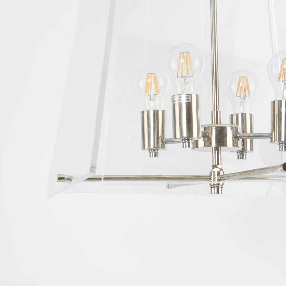 Vera 4 Light Pendant Nickel - ELZRD7625B4N