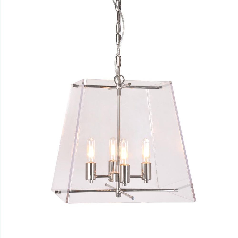 Vera 4 Light Pendant Nickel - ELZRD7625B4N