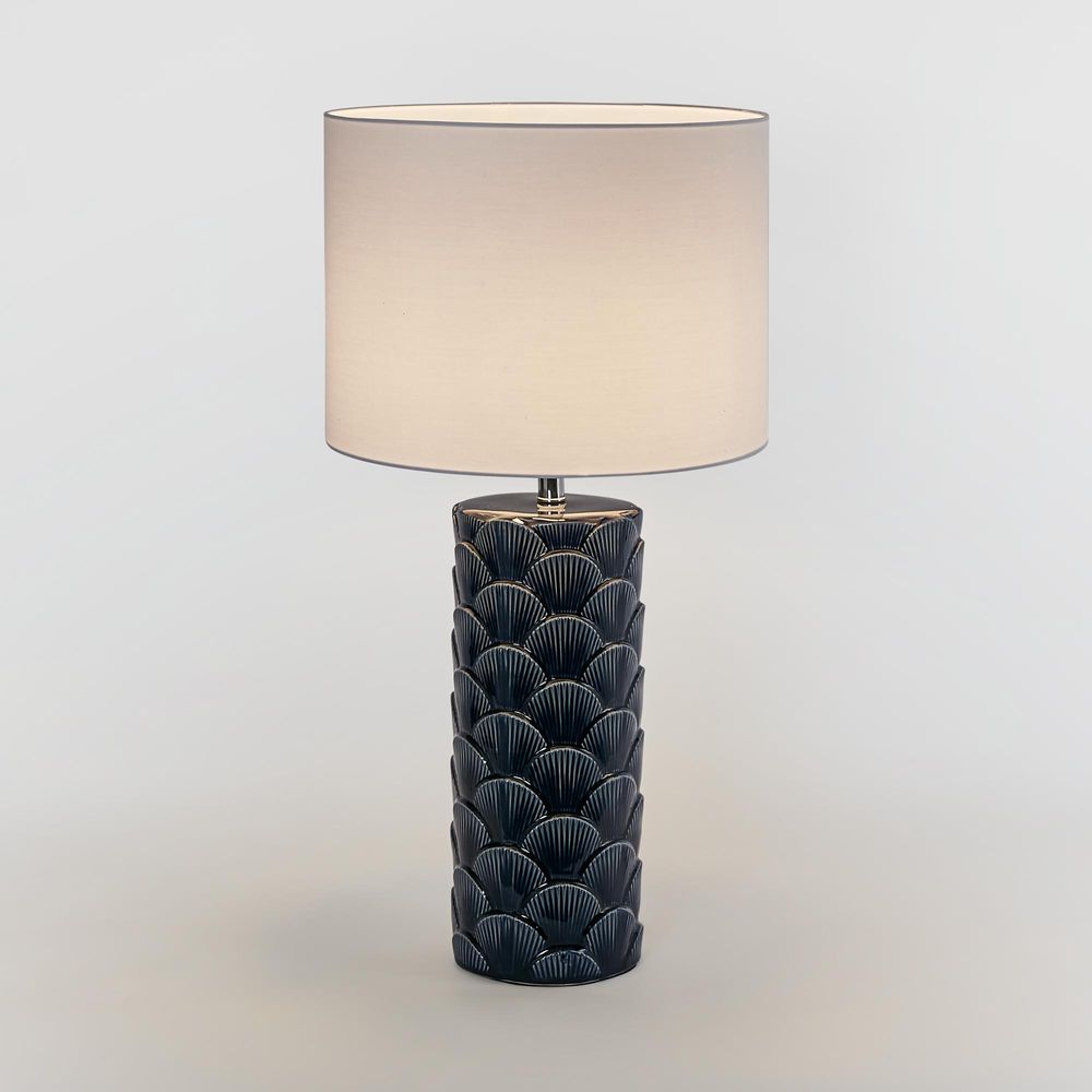 Fan Shell Table Lamp Blue - ELFY0804