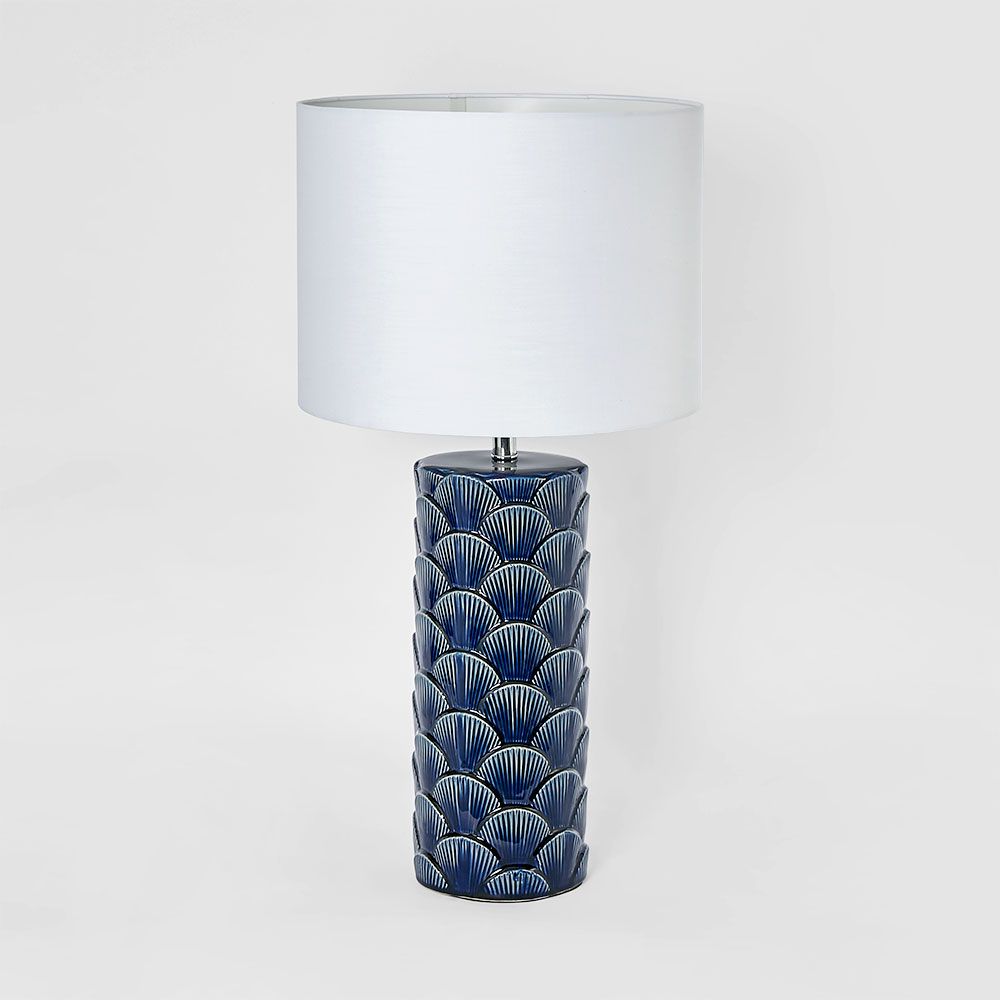 Fan Shell Table Lamp Blue - ELFY0804