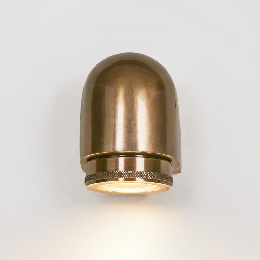 Sea Rock Outdoor Wall Light Antique Brass - ELPIM31548AB