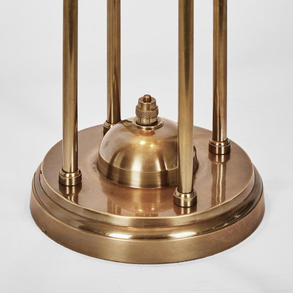 Victor Table Lamp with Textured Glass Antique Brass - ELPIM31688