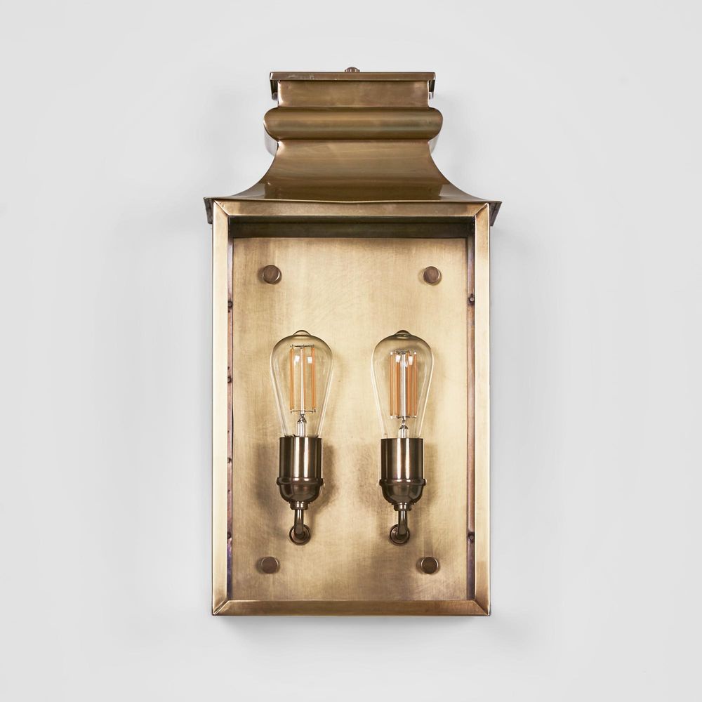 Westpoint Outdoor Wall Lantern Antique Brass - ELPIM31673AB