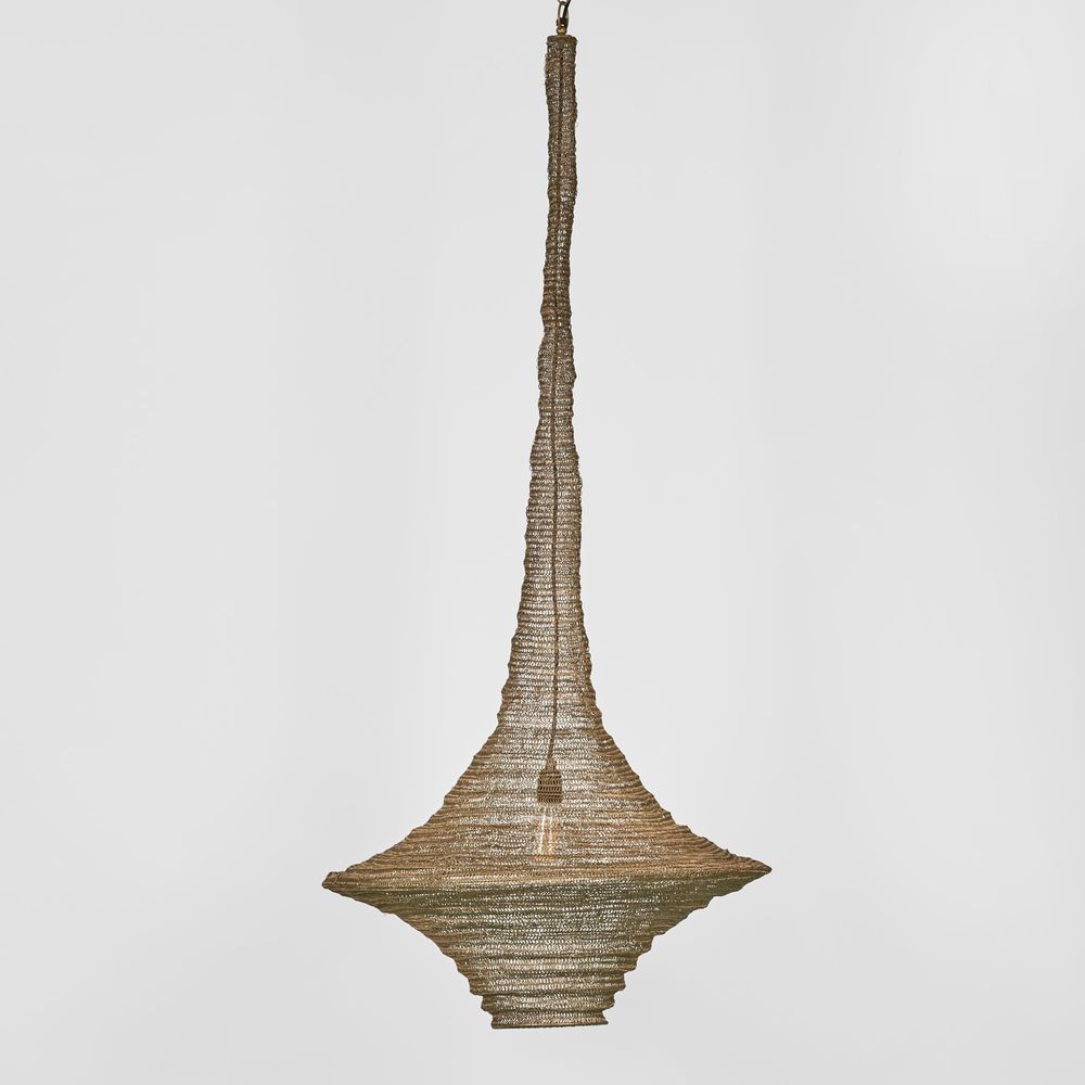 Santa Monica Hanging Lamp Antique Brass - ELMA18304AB