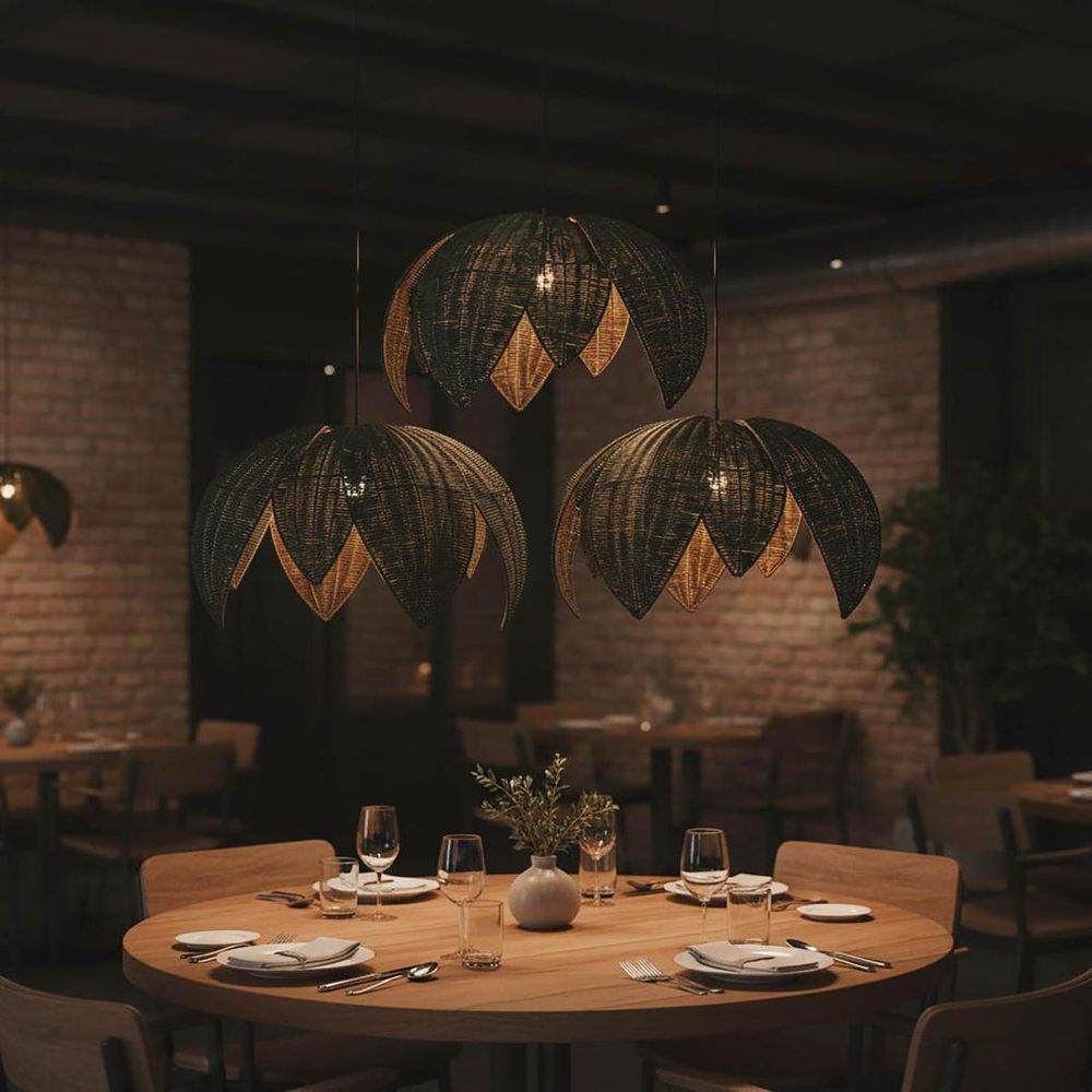 Bali Large Pendant Black - EL00MD23036