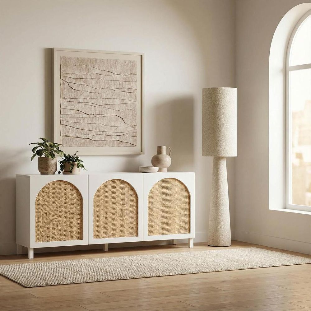 Boucle Floor Lamp White - MRDLMP0141