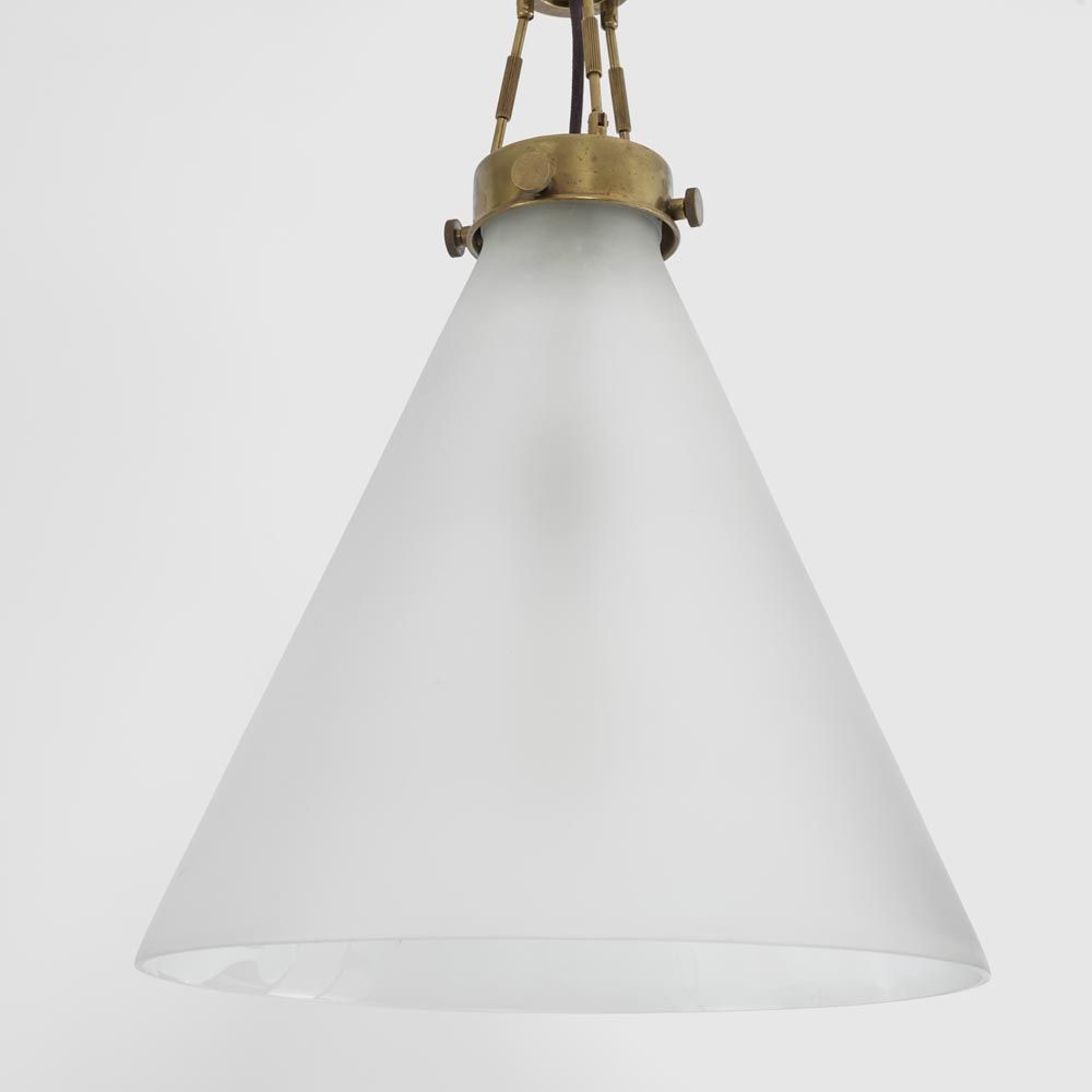 Gadsden Glass 1 Light Pendant Large Brass - ELPIM59001AB