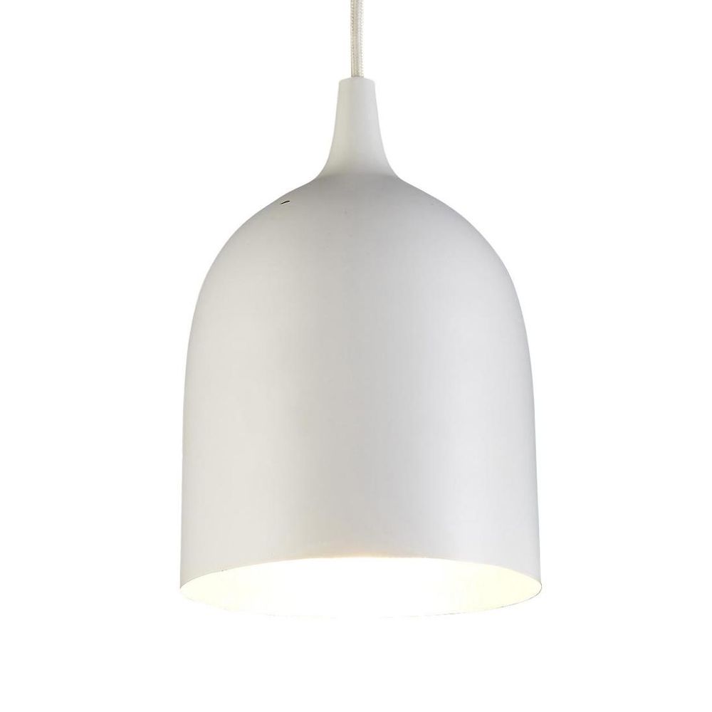 Lumi-R 1 Light Pendant White Label Silver - ELLUM27WHTSIL