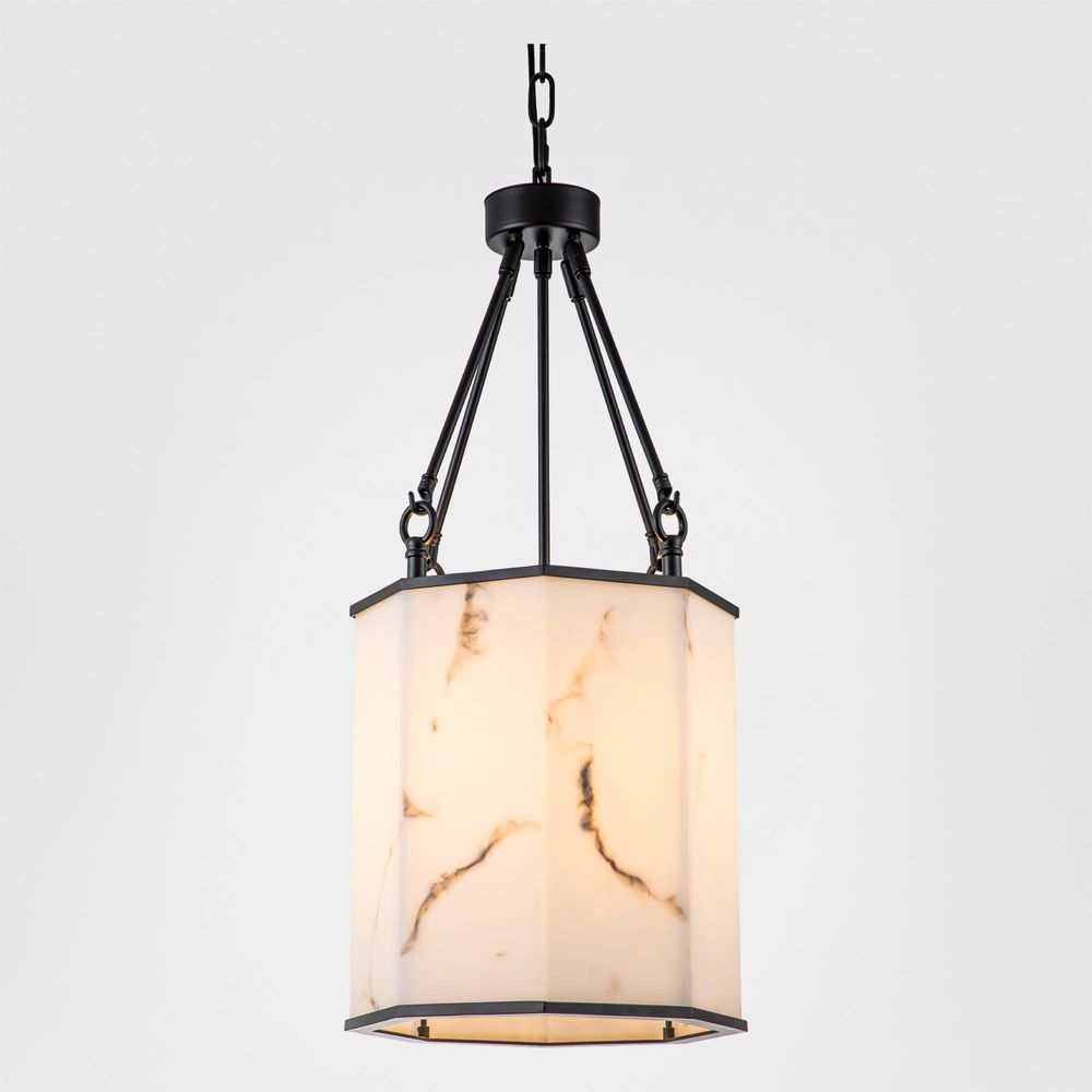 Stone Flower Pendant Light White - ELYS1015551