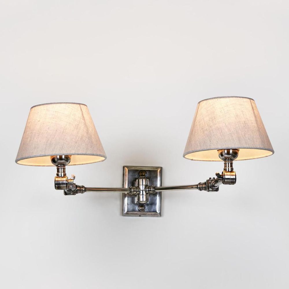 Worcester 2 Light Sconce Base Antique Silver - ELPIM30541AS