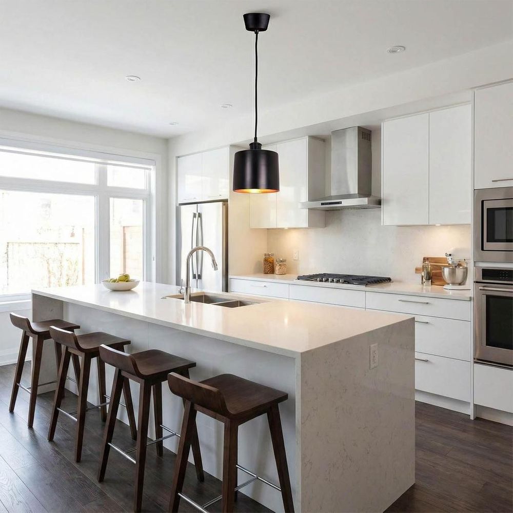 Portofino Pendant Light W155mm Black Brass - ELPRFT18BLKCOP