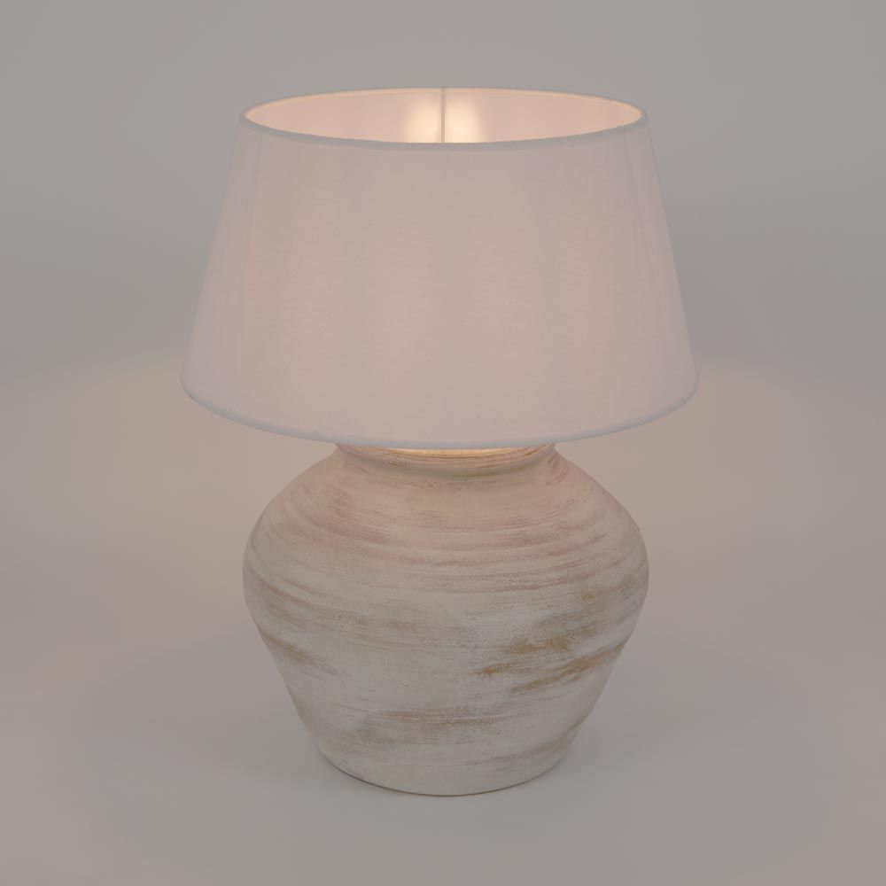 Toulon Table Lamp with Shade White - ELPP2023166-B