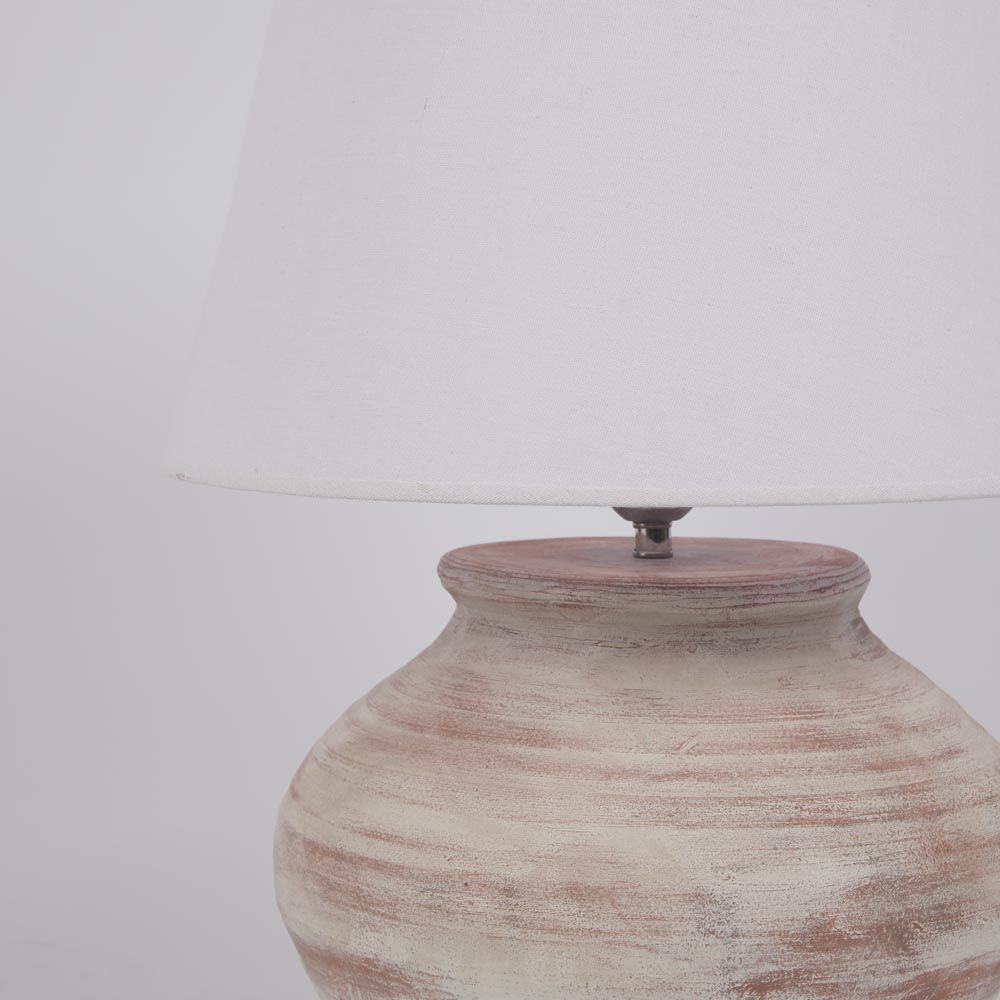 Toulon Table Lamp with Shade White - ELPP2023166-B