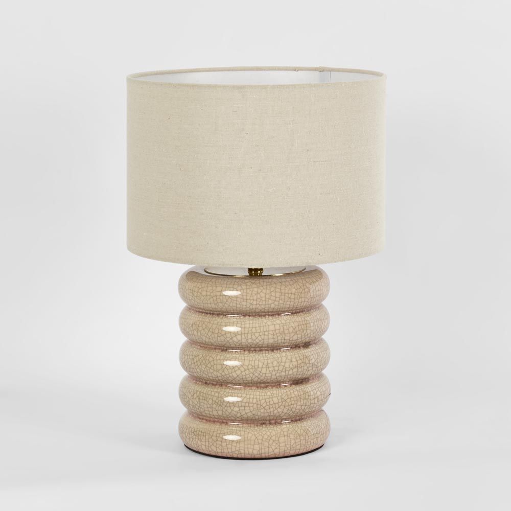 Bentley Table Lamp Taupe Base With Linen Shade - ELYF1257TAU