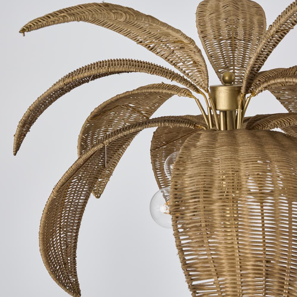 Bali Floor Lamp Antique Brass - OWLIG24112