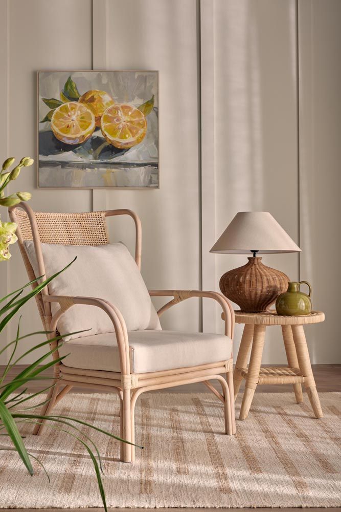 Dallas Table Lamp Brown Base with Linen Shade - OWUH241238