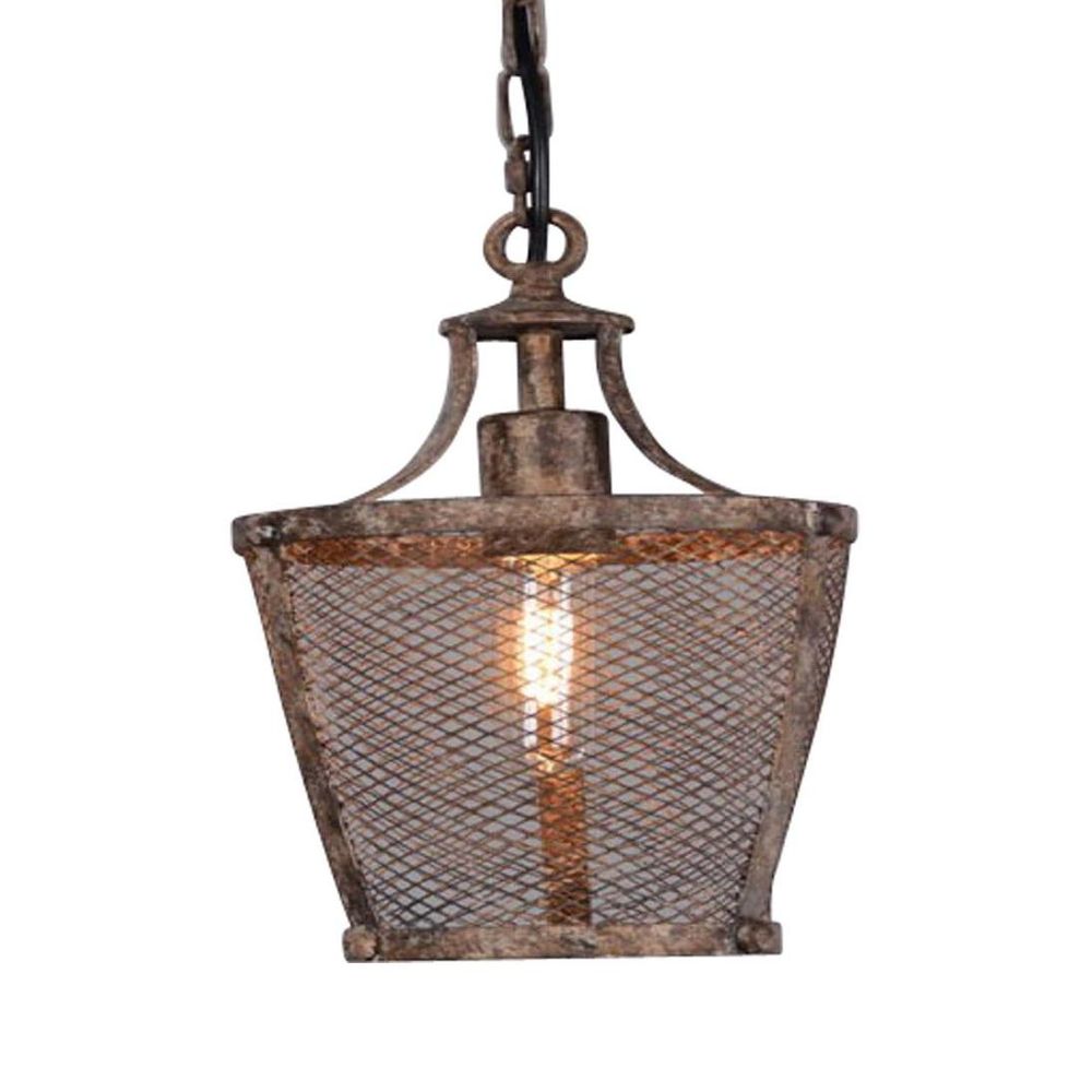 Fabio Medium 1 Light Pendant Rustic - ELZR6339S