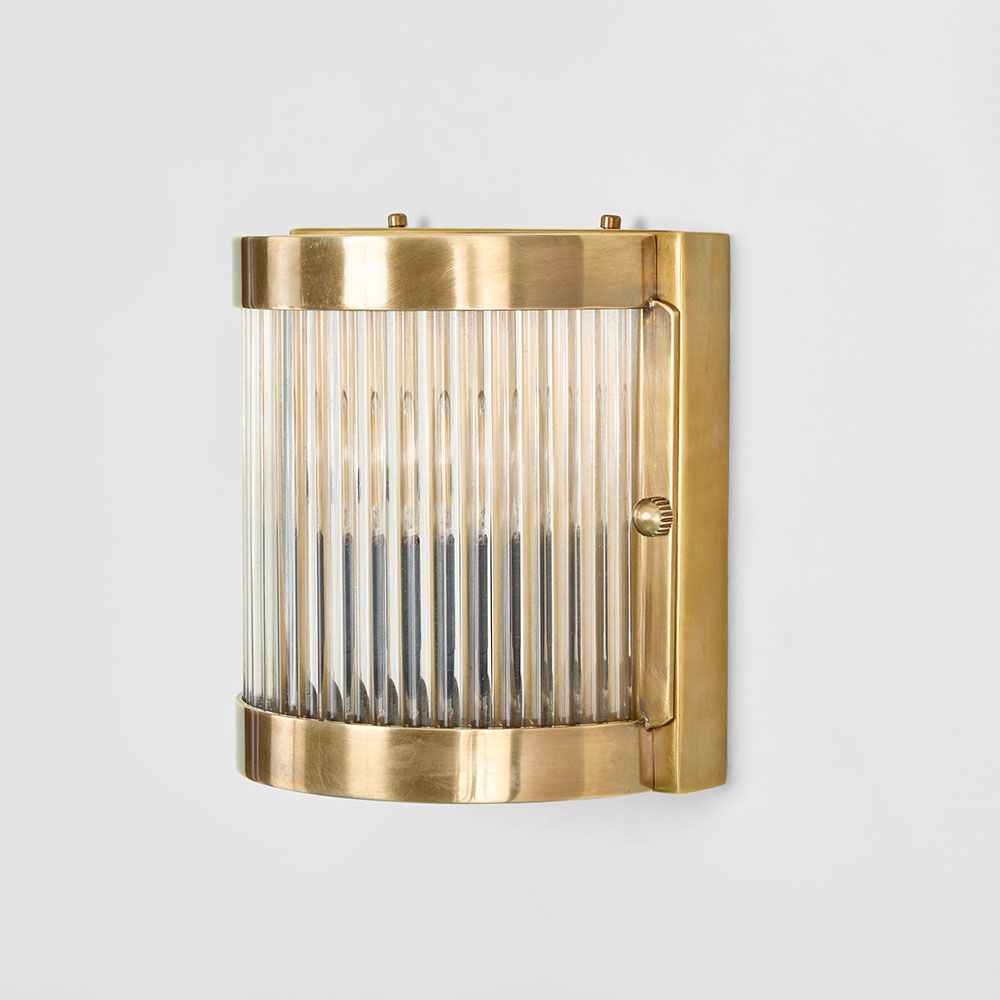 Pretoria Outdoor Wall Light Antique Brass - ELPIM31914AB