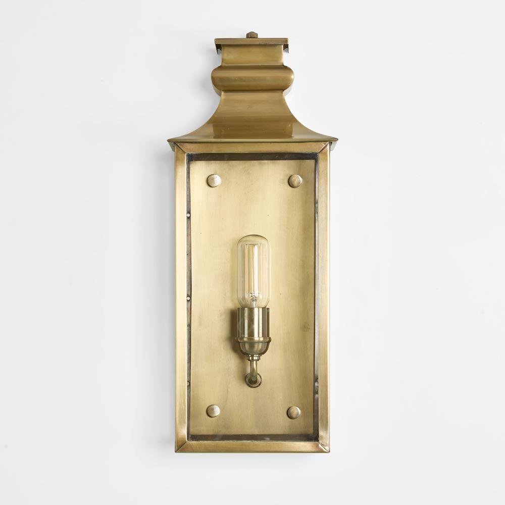 Westpoint Medium Outdoor Wall Light Antique Brass - ELPIM31673MAB