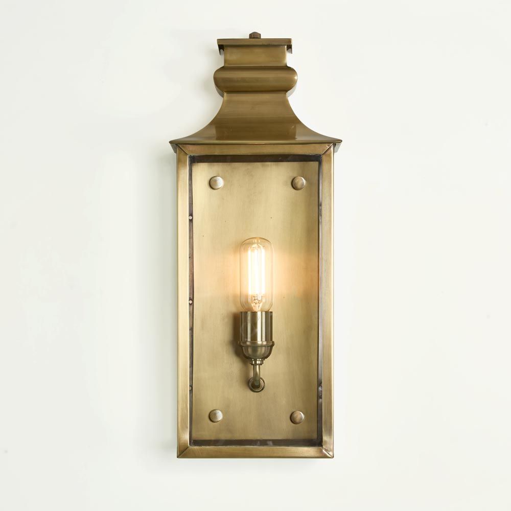 Westpoint Medium Outdoor Wall Light Antique Brass - ELPIM31673MAB