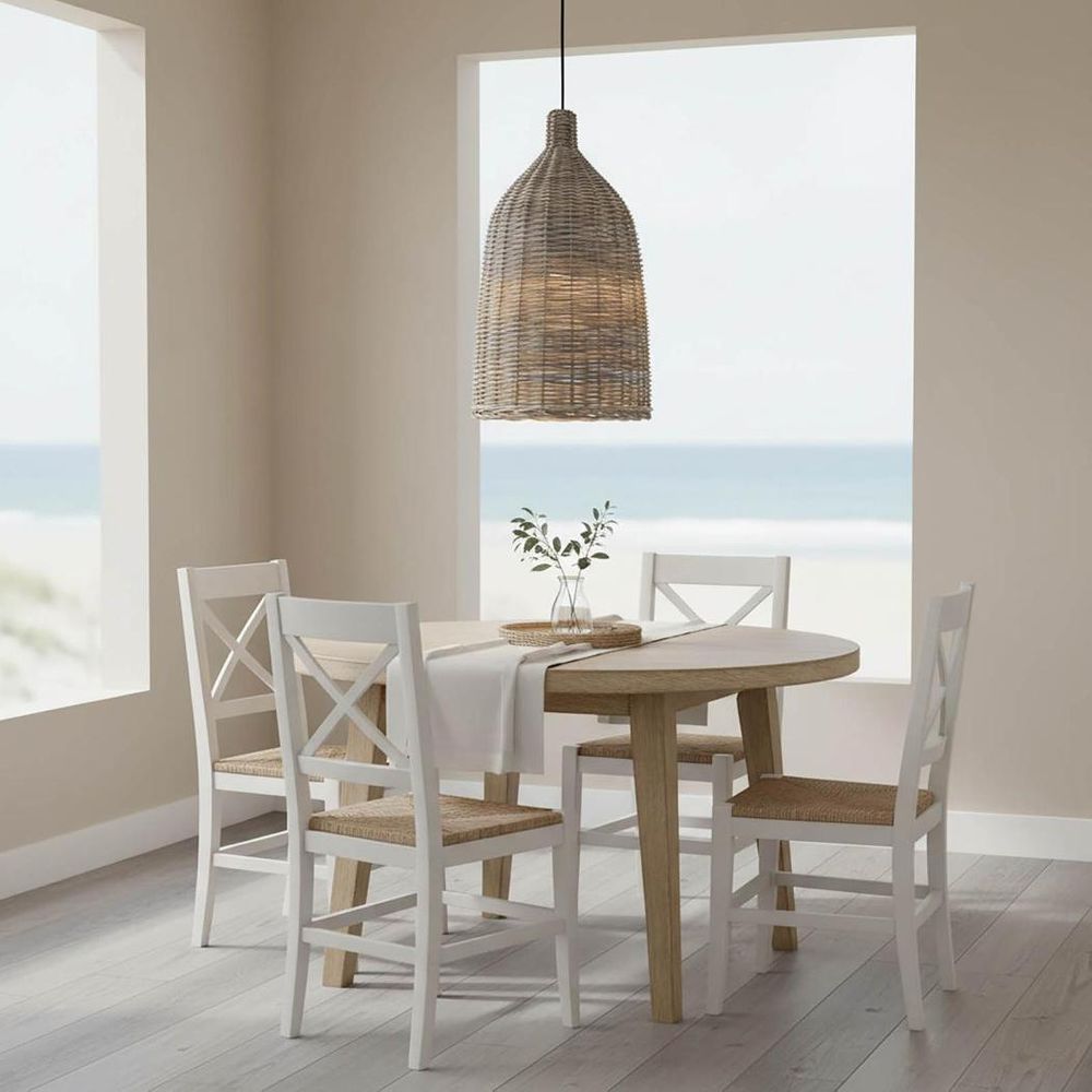 Palm Beach Rattan 1 Light Pendant - ELPYHLP000002