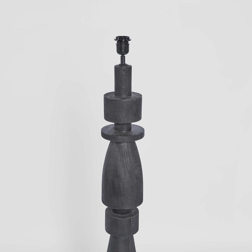 Magnus Floor Lamp Black Base With White Shade - KITMRDLMP0060WH