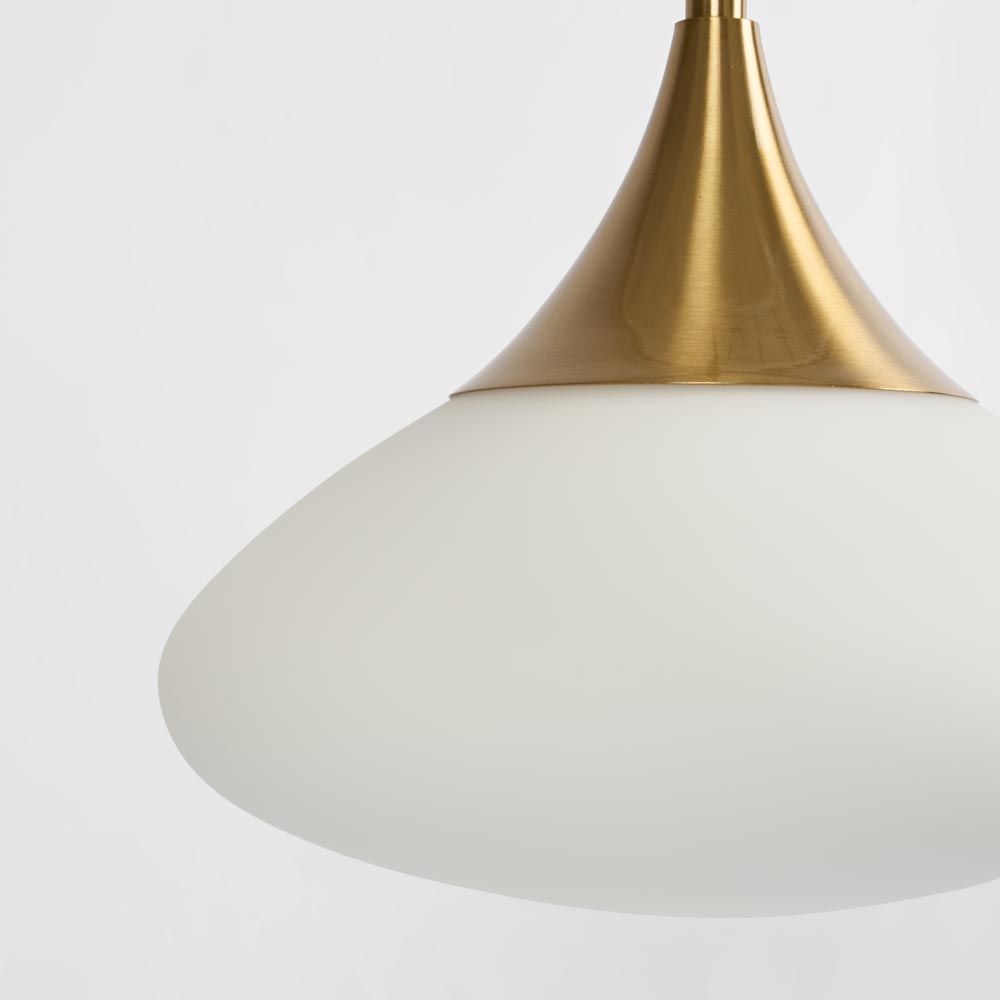Toti Glass Pendant Antique Brass - ELYS1015891