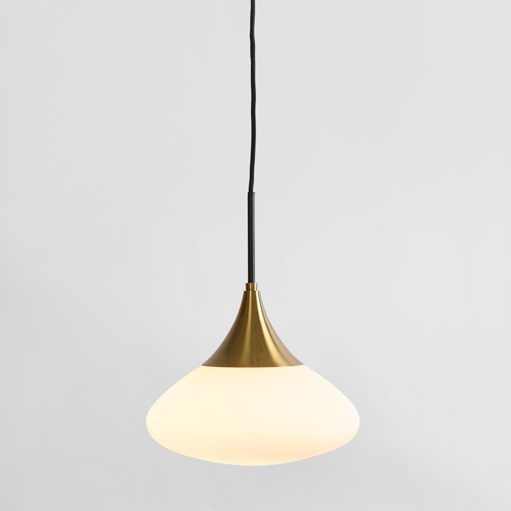 Toti Glass Pendant Antique Brass - ELYS1015891