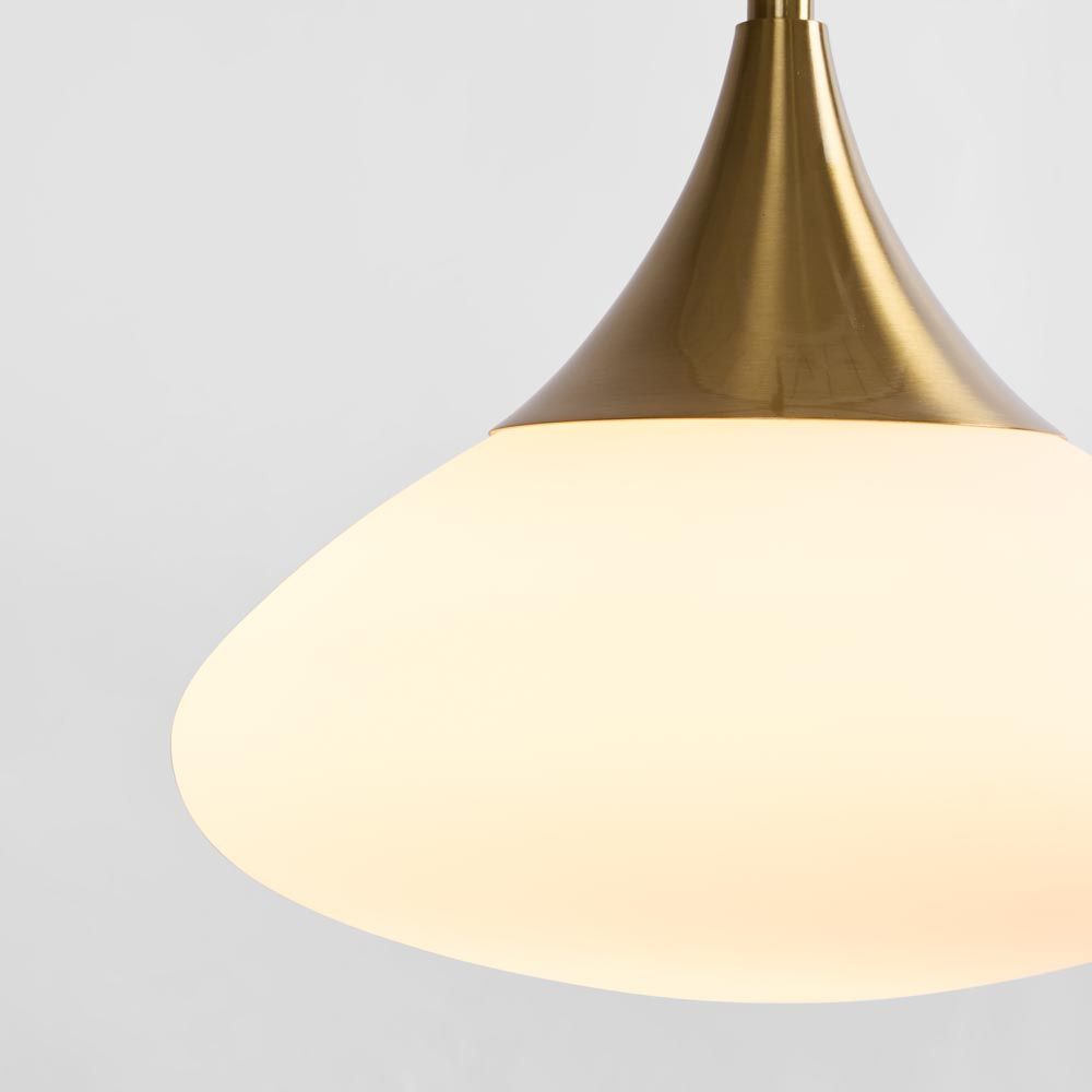 Toti Glass Pendant Antique Brass - ELYS1015891